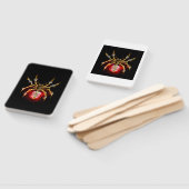 Steampunk spin op zwart handwaaier (Niet-gemonteerd)