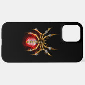 Steampunk spin op zwart iPhone hoesje (Achterkant horizontaal)