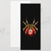 Steampunk spin op zwart kaart (Voorkant / Achterkant)