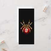 Steampunk spin op zwart kaart (Voorkant / Achterkant in situ)