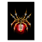 Steampunk spin op zwart kaart (Voorkant)