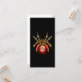 Steampunk spin op zwart kaart (Voorkant / Achterkant in situ)