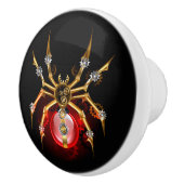 Steampunk spin op zwart keramische knop (Rechts)