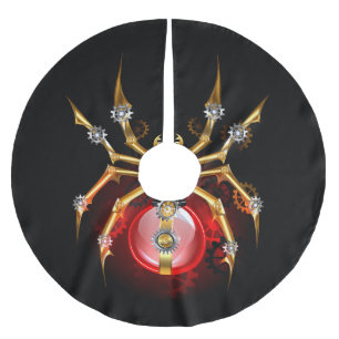 Steampunk spin op zwart kerstboom rok