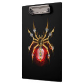 Steampunk spin op zwart klembord (Links)