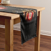 Steampunk spin op zwart lange tafelloper (Voorbeeld)