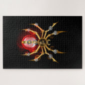 Steampunk spin op zwart legpuzzel (Horizontaal)