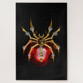 Steampunk spin op zwart legpuzzel (Verticaal)