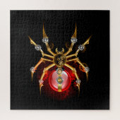 Steampunk spin op zwart legpuzzel (Verticaal)