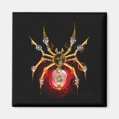 Steampunk spin op zwart magneet (Voorkant)