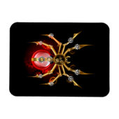 Steampunk spin op zwart magneet (Horizontaal)