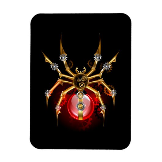 Steampunk spin op zwart magneet (Verticaal)