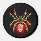 Steampunk spin op zwart magneet (Voorkant)