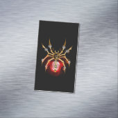 Steampunk spin op zwart magnetisch visitekaartje (Voorbeeld)