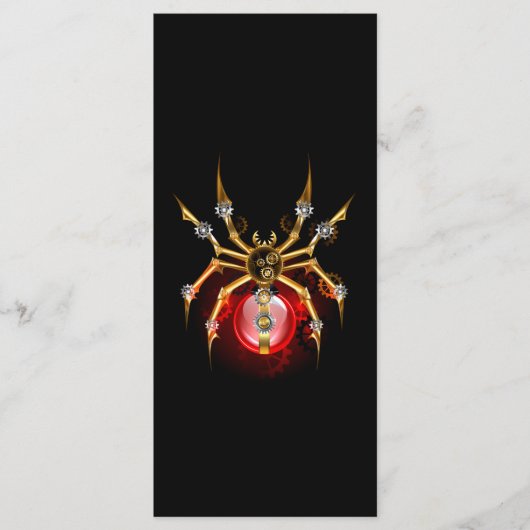 Steampunk spin op zwart menu (Voorkant)