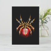 Steampunk spin op zwart menu (Staand voorkant)