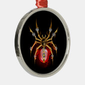 Steampunk spin op zwart metalen ornament (Rechts)