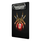 Steampunk spin op zwart mini klembord (Angled2)