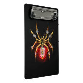 Steampunk spin op zwart mini klembord (Schuin)