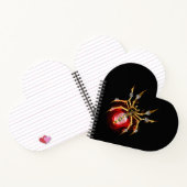 Steampunk spin op zwart notitieboek (Binnen)