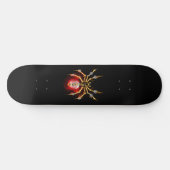 Steampunk spin op zwart persoonlijk skateboard (Horizontaal)