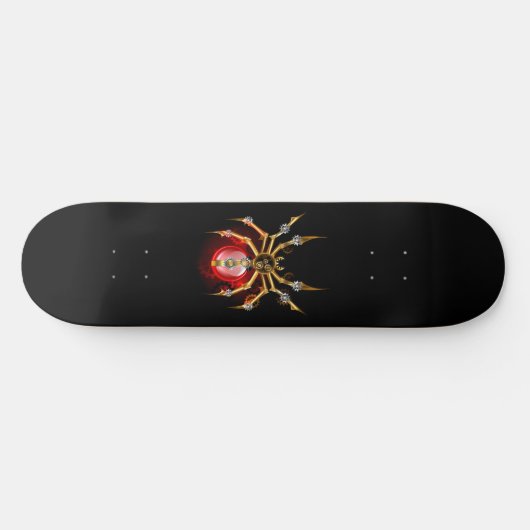 Steampunk spin op zwart persoonlijk skateboard (Horizontaal)