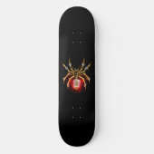 Steampunk spin op zwart persoonlijk skateboard (Voorkant)