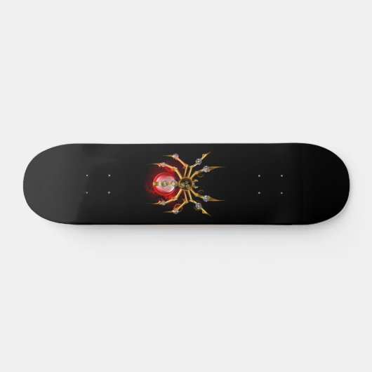 Steampunk spin op zwart persoonlijk skateboard (Horizontaal)