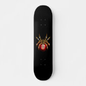 Steampunk spin op zwart persoonlijk skateboard (Voorkant)