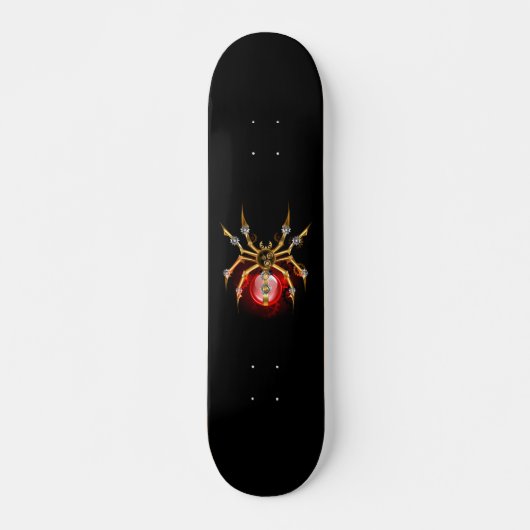 Steampunk spin op zwart persoonlijk skateboard (Voorkant)