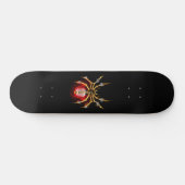 Steampunk spin op zwart persoonlijk skateboard (Horizontaal)