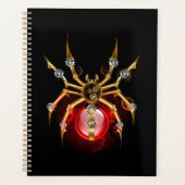 Steampunk spin op zwart planner (Voorkant)