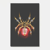 Steampunk spin op zwart post-it® notes (Voorkant)