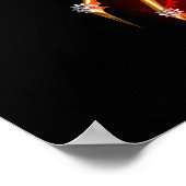 Steampunk spin op zwart poster (Hoek)