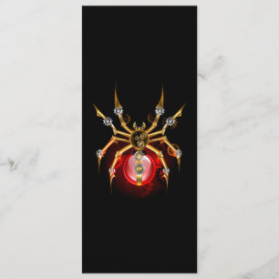 Steampunk spin op zwart programmakaart