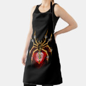 Steampunk spin op zwart schort (Insitu)