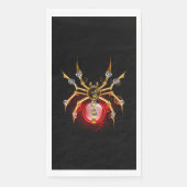 Steampunk spin op zwart servet (Voorkant)