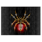 Steampunk spin op zwart snijplank (Voorkant)