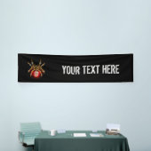 Steampunk spin op zwart spandoek (Beurs)