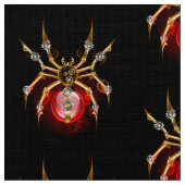 Steampunk spin op zwart stof (Close Up)