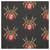 Steampunk spin op zwart stof (Swatch)