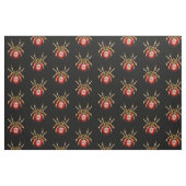 Steampunk spin op zwart stof (Fat Quarter)
