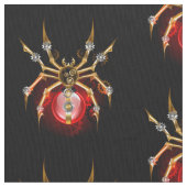 Steampunk spin op zwart stof (Close Up)