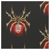 Steampunk spin op zwart stof (Close Up)