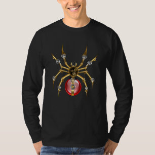 Steampunk spin op zwart t-shirt