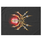 Steampunk spin op zwart tafelkleed (Voorkant (Horizontaal))