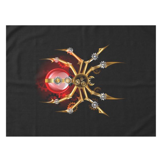 Steampunk spin op zwart tafelkleed (Voorkant (Horizontaal))