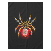 Steampunk spin op zwart tafelkleed (Voorkant)