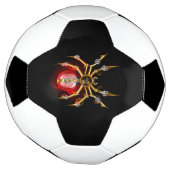 Steampunk spin op zwart voetbal (Gedraaid)