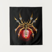 Steampunk spin op zwart wandkleed (Voorkant)